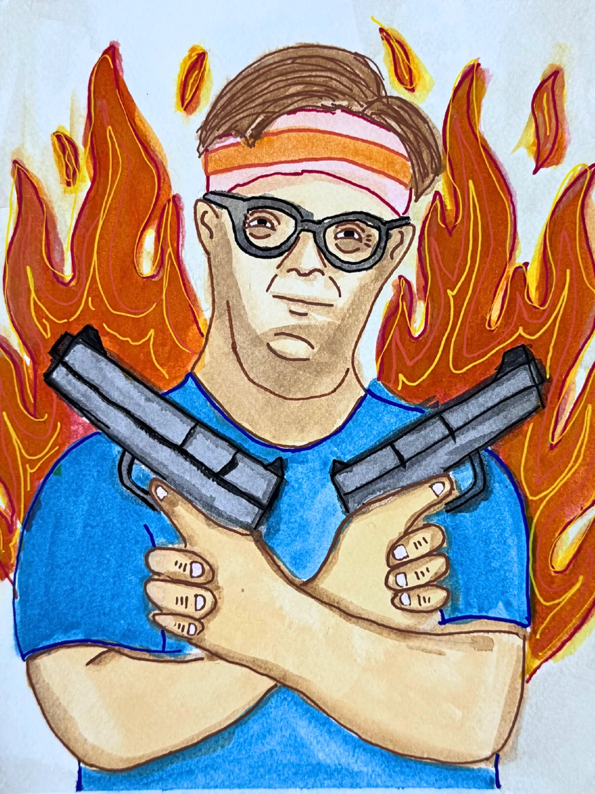 Guns Akimbo Down Syndrome by Moose Pisswater