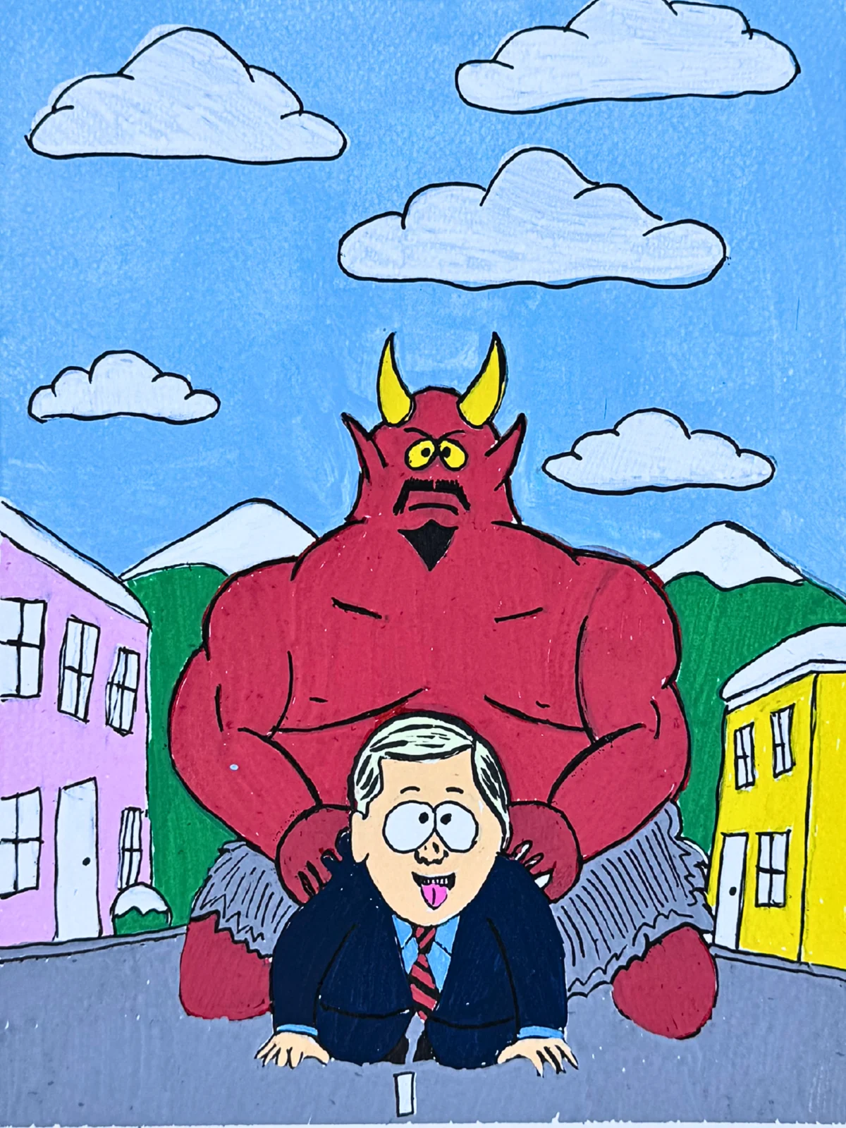 Satan Plowing Lindsey Graham by Moose Pisswater